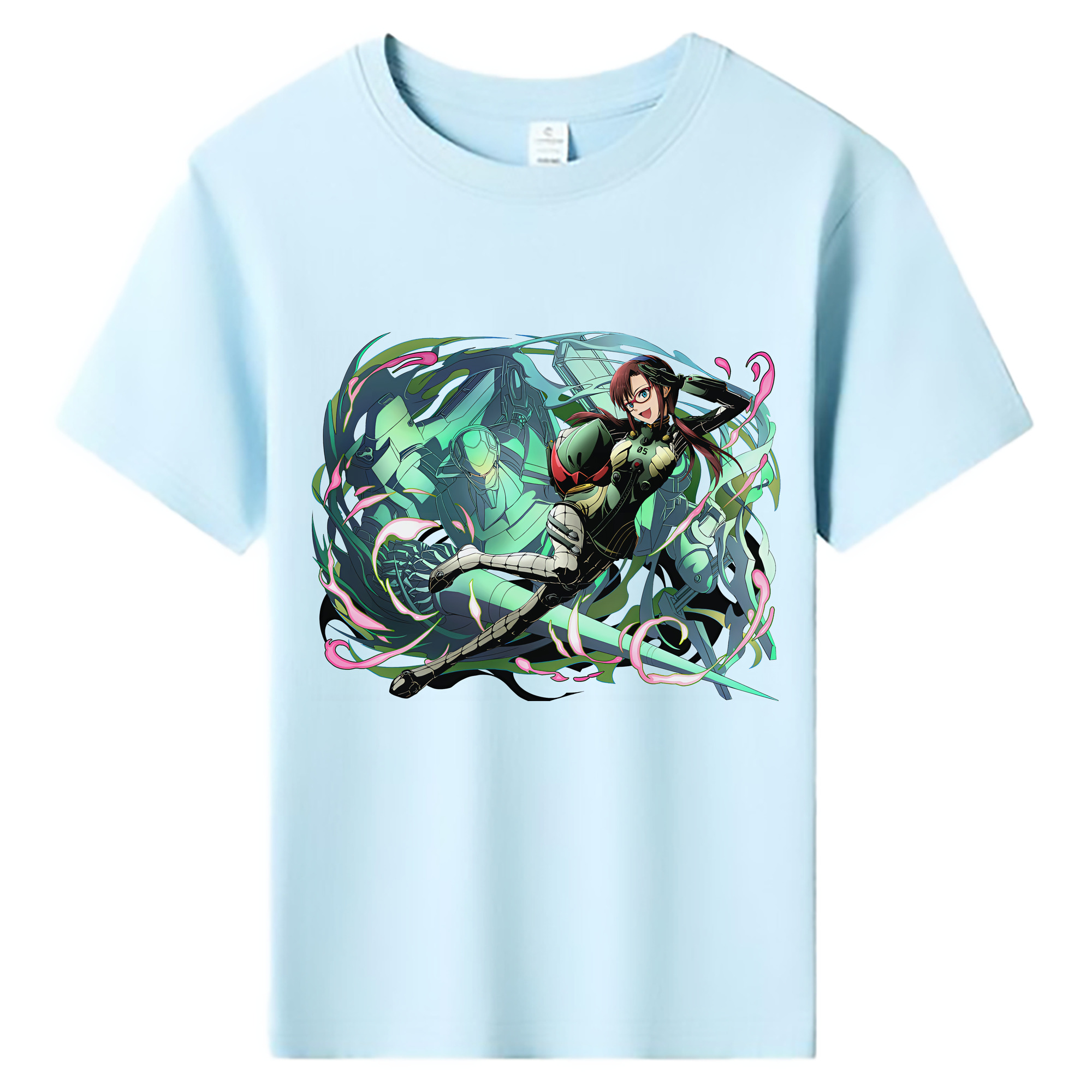 （画像用） EVA 新世紀エヴァンゲリオン 綿100％キッズTシャツ（フロントプリント）